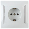 ЭРА 1-202-01 Intro Розетка 1СП с зк 2P+E Schuko, 16А-250В, IP20, Plano, белый