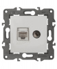 14-3110-01 ЭРА Розетка RJ45+TV, IP20, Эра Elegance
