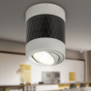 ЭРА OL33 WH/BK MR16 GU10 IP20 черный, белый - cветильник настенно-потолочный спот
