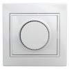 ЭРА 1-401-01 Intro Светорегулятор поворотный, 600Вт 230В, IP20, СУ, Plano, белый