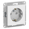 SE - ATLAS DESIGN Механизм розетки 1СП с з/к. защ. шт. 16А бел. ATN000145 (20/160)