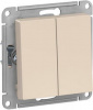 SchE (беж) Механизм выключателя 2СП AtlasDesign 10А IP20 (сх. 5) 1AX беж. ATN000251