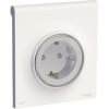 Odace (белый) розетка с з/к и крышкой IP44 // S52R0370W