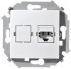 Simon15 Механизм розетки телеф. СП RJ11 бел. Simon 1591480-030