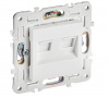 IEK SKANDY мех.розетка комп.2СП RJ45 кат.5E SK-K03W (белый)