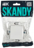 IEK SKANDY мех.выключатель 1СП 10А SK-V01W (белый)