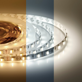 00-116 LED лента 12В (14,4Вт/м) 3000К+6500К IP20, 700Лм/м (5м)