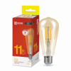 IN HOME Лампа LED-ST64-deco gold 11Вт 230В Е27 3000К 1160Лм золотистая