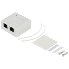 ЭРА Розетка компьютерная RJ-45 RJ02UN - 2-порта (уп/30шт)
