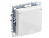 IEK BRITE бел. Розетка 1СП с з/к с с/шт и крышкой 16А IP20 РСбш10-3-БрБ белый  (10/100)