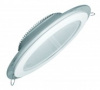 LEEK Свет-к с/д (окантовка стеклом)  LE GLRL WH 18W D200 4K