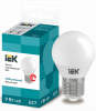 IEK Лампа светодиодная ECO G45 шар 9Вт 230В 4000К E27 