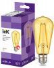 IEK Лампа LED ST64 золото 6Вт 230В 2700К E27 серия 360° 