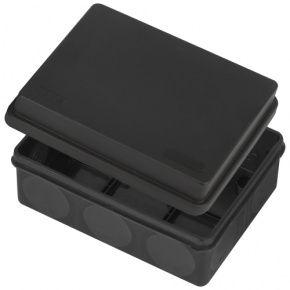 ЭРА (черная) KOR-150-110-70-11g-2MP-B Коробка ОУ двухкомп.HF стойкая к УФ 150х110х70мм пр.монт. IP67