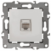 12-3107-01 ЭРА Розетка информационная RJ45, IP20, Эра12, белый