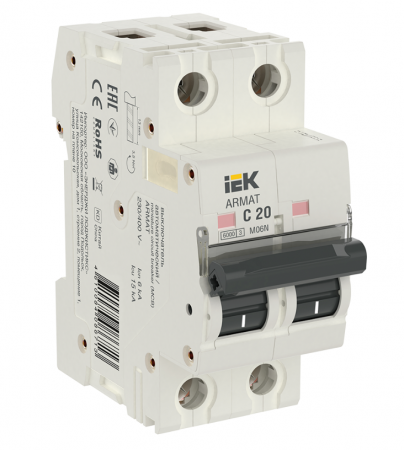 ARMAT Авт. выкл. M06N 2P C 20А 6кА IEK