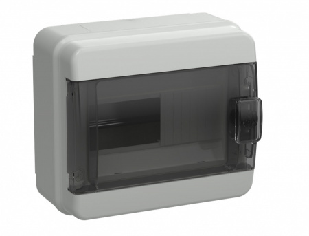 TEKFOR Корпус пластиковый КМПн-08 IP65 черная прозрачная дверь IEK