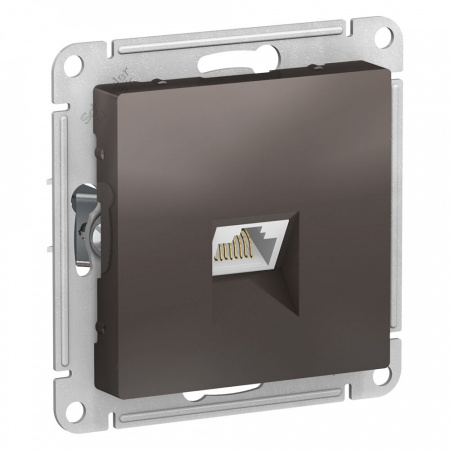SchE Atlas Desing (МОККО) механизм розетка комп. 1СП (RJ45 кат.5E)  // ATN000683