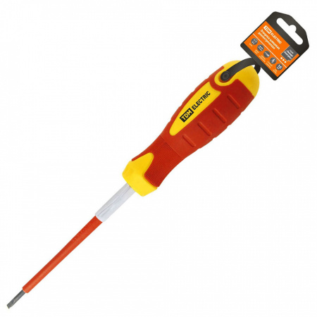Отвертка шлицевая  диэлектрическая тип SL 5*125 "ЭКСПЕРТ-ЭЛЕКТРИК TDM