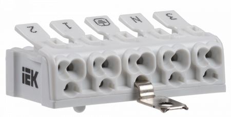 IEK КСПнз5-3L+N+PE Клемма соединительная (серая)