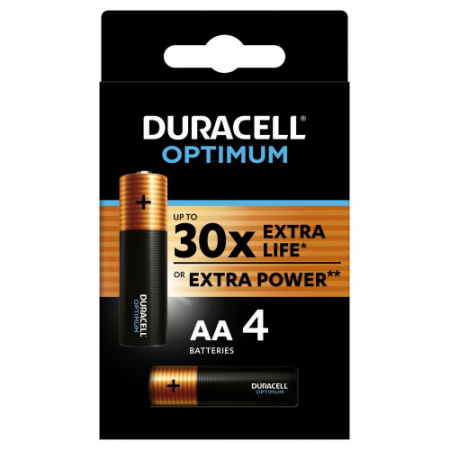 Duracell 5014061 "Пальцы"/4шт АА алкалиновые 1,5v 4 шт. LR6-4BL Optimum