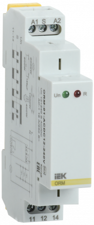 IEK - Импульсное реле ORM. 1 конт. 12-240 В AC/DC // ORM-01-ACDC12-240V