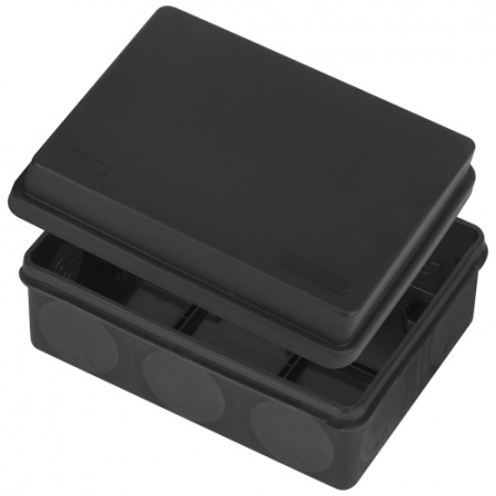 ЭРА (черная) KOR-150-110-70-11g-2MP-B Коробка ОУ двухкомп.HF стойкая к УФ 150х110х70мм пр.монт. IP67