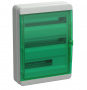 TEKFOR Корпус пластиковый КМПн-54 IP65 зеленая прозрачная дверь IEK