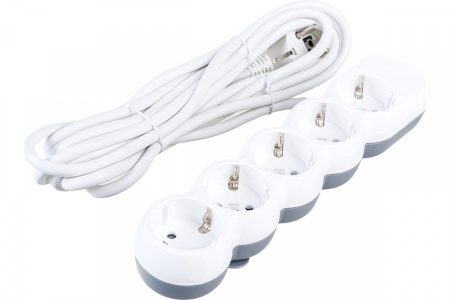 IEK UNO Удлинитель У05 5 мест 2P+PE/3м 3х1,5мм2 16А/250В UNO