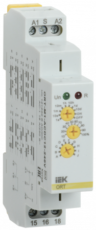 IEK - Реле времени ORT многофунк. 1 конт. 12-240 В AC/DC // ORT-M1-ACDC12-240V 