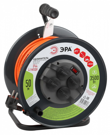 ЭРА Удлинитель катушка  KAT-3x1.5 50м (ПВС 3x1.5мм2)