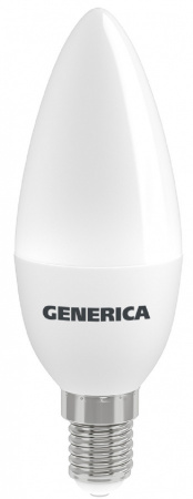 GENERICA Лампа LED C35 свеча 10Вт 230В 4000К E14 