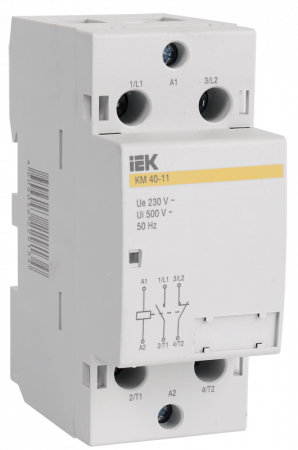 IEK Контактор модульный 2п 40А КМ40-11М AC