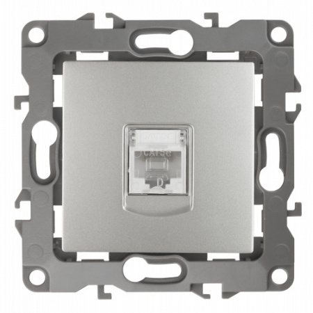 12-3107-03 Розетка инфор. RJ45, IP20, Эра12, алюминий (заказная)