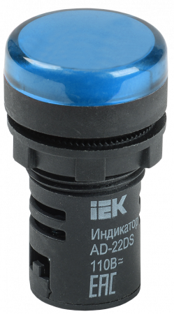 Лампа AD-22DS(LED)матрица d22мм синий 230В (IEK/TDM)