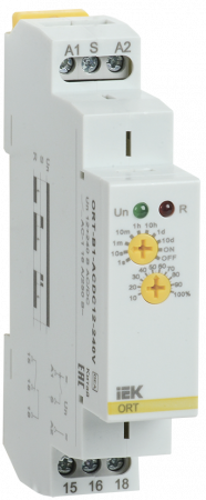 IEK - Реле задержки ВЫКЛючения ORT. 1 конт. 12-240 В AС/DC // ORT-B1-ACDC12-240V