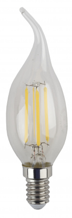 ЭРА Лампа F-LED BXS-7W-840-E14 (филамент свеча на ветру) 4000К