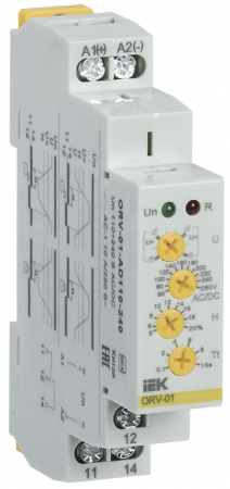 IEK (ORV-01-AD110-240) Реле контроля напряжения ORV1 фаза 110-240В AC/DC (повышения/понижения)