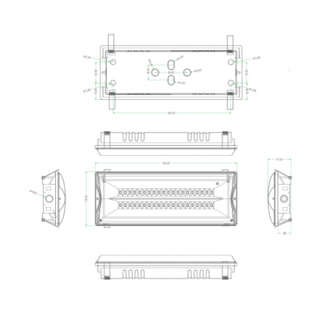 ЭРА Авар. светильник LED - DPA-301-0-65 непостоянный 40LED 3ч IP65
