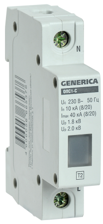 IEK-GENERICA Ограничитель имп. перенапр. ОПС1-C 1Р 10/40кА 230В