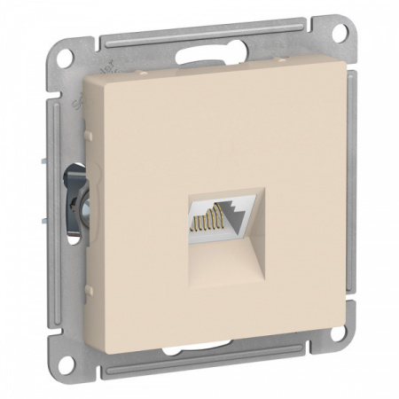 SchE (беж) Механизм розетки компьютерной AtlasDesign RJ45 кат.5E беж. ATN000283