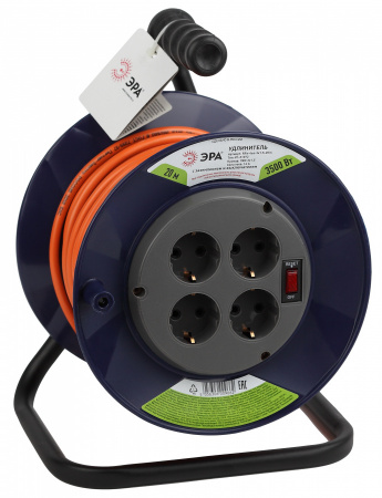 ЭРА Удлинитель катушка  KAT-3x1.5 20м (ПВС 3x1.5мм2)