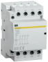 IEK Контактор модульный 3п 40А - КМ40-40М AC/DC 4НО (400В)
