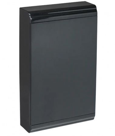 TEKFOR Корпус пластиковый ЩРН-П-54 IP41 черная прозрачная дверь IEK