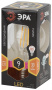 ЭРА Лампа  F-LED A60-09W-827-E27 (груша прозрачная) 2700К