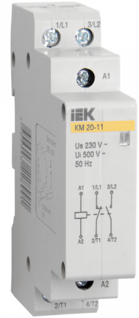 IEK Контактор модульный 1п 20А - КМ20-20M AC 2НО (230в)