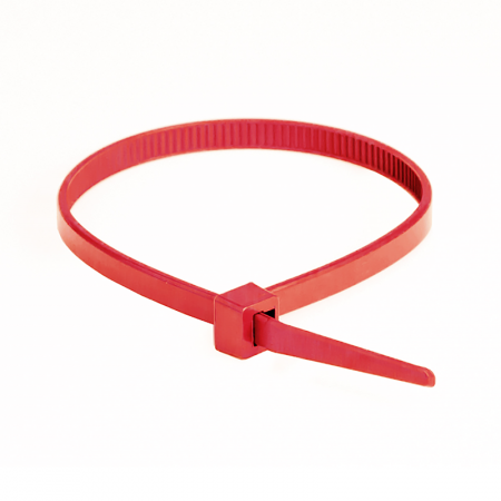 Fortisflex Кабельная стяжка (хомут) КСС 5х300 (красн) (100шт)