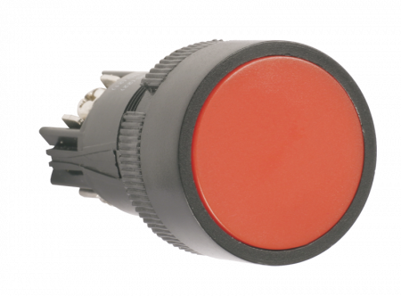 TDM Кнопка SB7-CA45 с возвратом, 1НО+1НЗ, d22 мм, красная, IP54