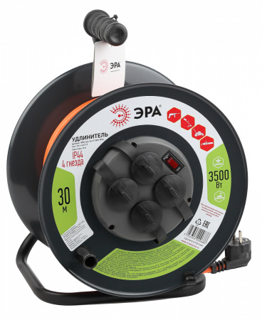 ЭРА Удлинитель катушка  KAT-3x1.5 30м (ПВС 3x1.5мм2)