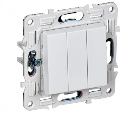 IEK SKANDY мех.выключатель 3СП 10А SK-V11W (белый)